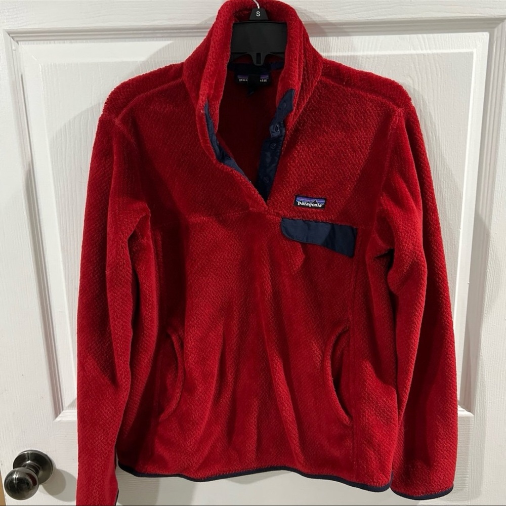 Patagonia Red Fleece Pullover